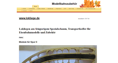 Desktop Screenshot of lokliege.de